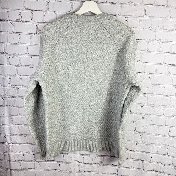 Fat Face Light Gray Knit Sweater Size L  J - Picture 6 of 11